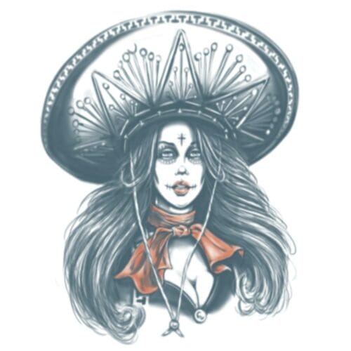 Day of the Dead - Bandita - Temporary Tattoo