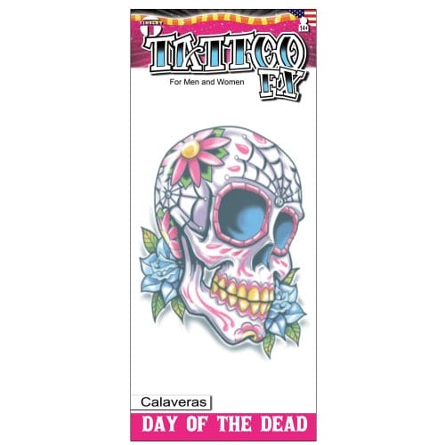 Day of the Dead - Calaveras - Temporary Tattoo