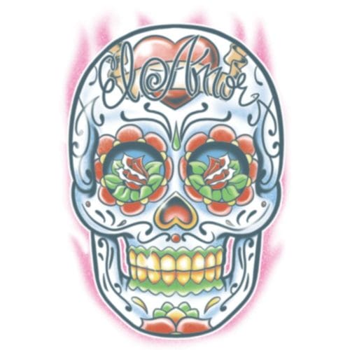 Day of the Dead - El Amor - Temporary Tattoo