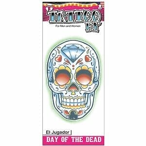 Day of the Dead - El Jugador - Temporary Tattoo