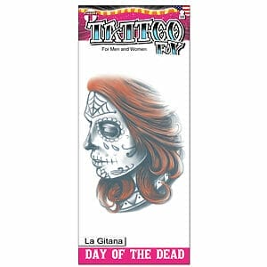 Day of the Dead - La Gitana - Temporary Tattoo