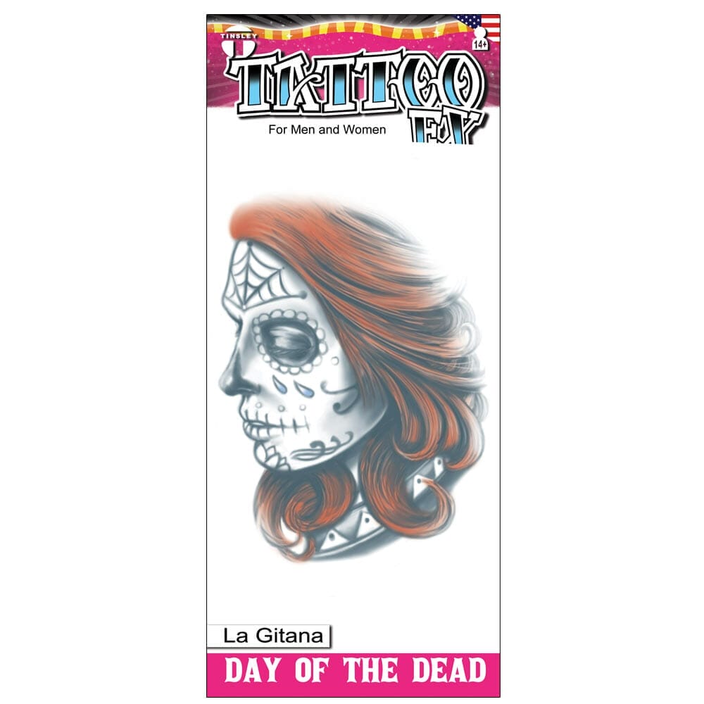 Day of the Dead - La Gitana - Temporary Tattoo Day of the Dead - La Gitana - Temporary Tattoo