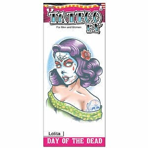 Day of the Dead - Lolita - Temporary Tattoo