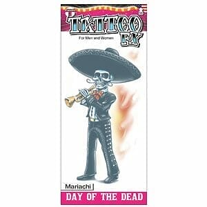 Day of the Dead - Mariachi - Temporary Tattoo