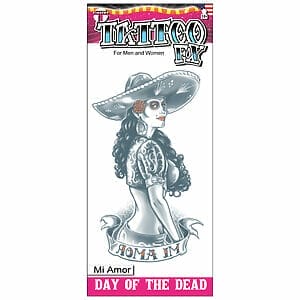 Day of the Dead - Mi Amor - Temporary Tattoo