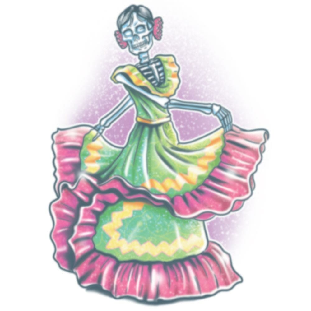 Day of the Dead - Senorita - Temporary Tattoo