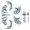 Face - Tribal Zebra - Temporary Tattoo Face - Tribal Zebra - Temporary Tattoo