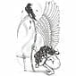 Gothic - Angel of Death - Temporary Tattoo