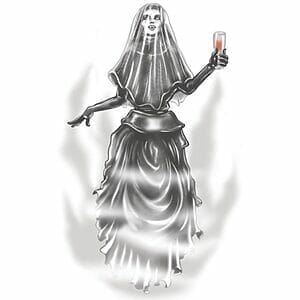 Gothic - Black Veil - Temporary Tattoo