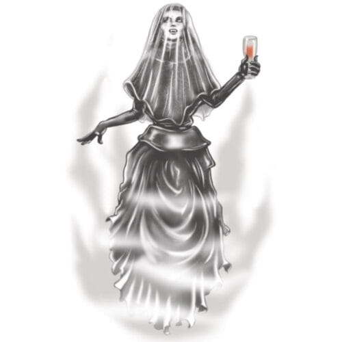 Gothic - Black Veil - Temporary Tattoo