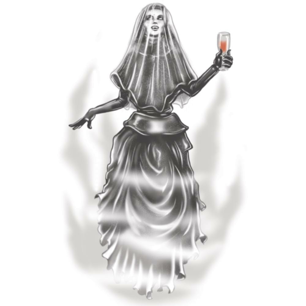 Gothic - Black Veil - Temporary Tattoo