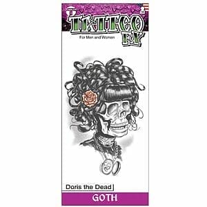 Gothic - Doris the Dead - Temporary Tattoo
