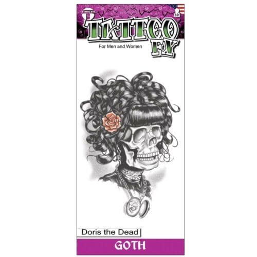 Gothic - Doris the Dead - Temporary Tattoo