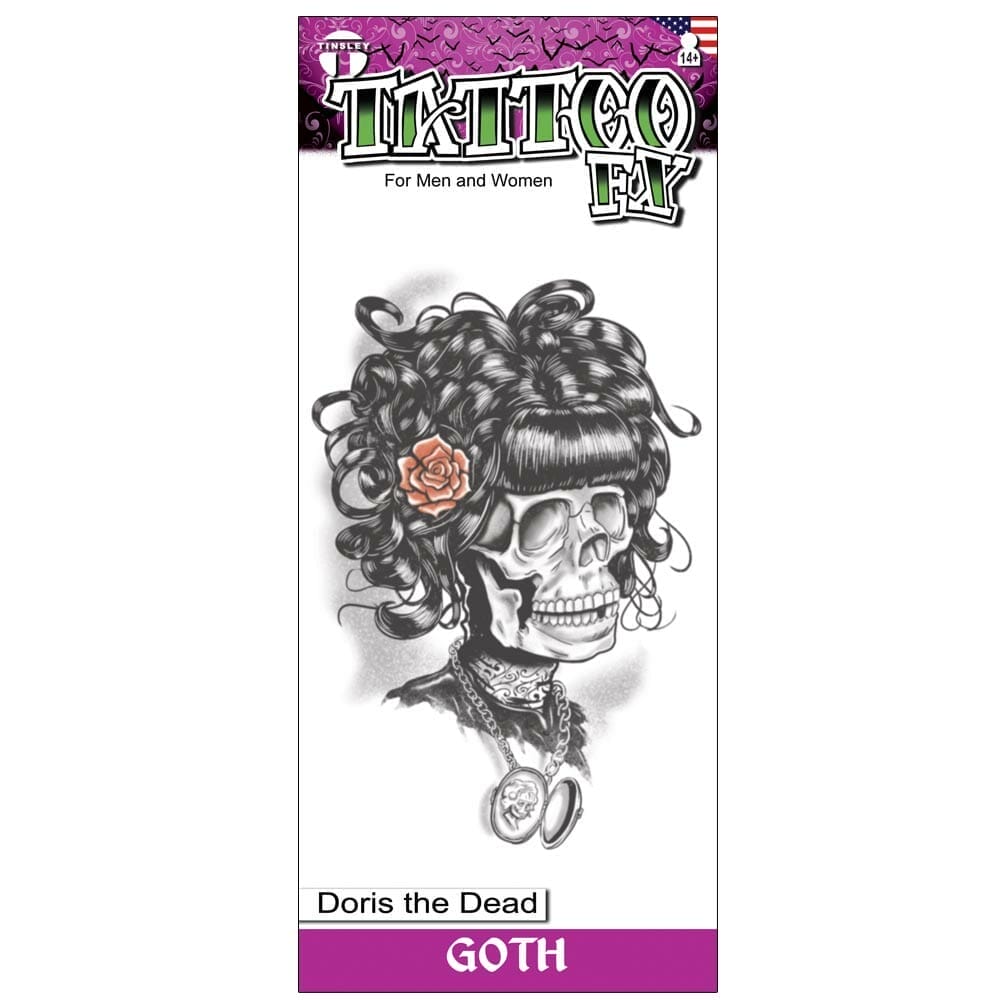 Gothic - Doris the Dead - Temporary Tattoo Gothic - Doris the Dead - Temporary Tattoo