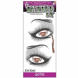 Gothic - Evil Eye - Temporary Tattoo