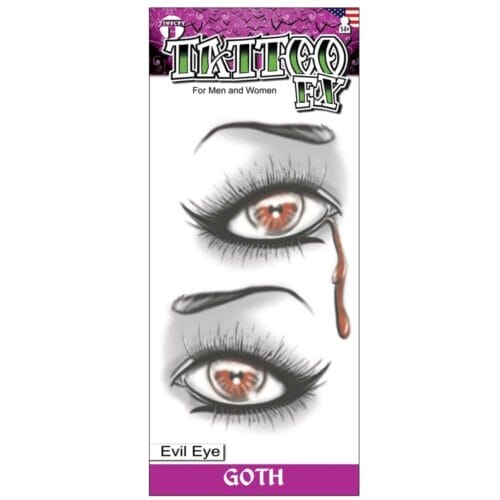 Gothic - Evil Eye - Temporary Tattoo