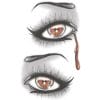 Gothic - Evil Eye - Temporary Tattoo