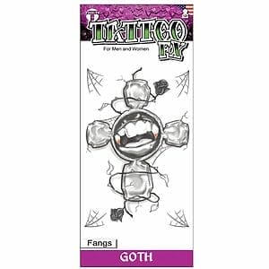 Gothic - Fangs - Temporary Tattoo