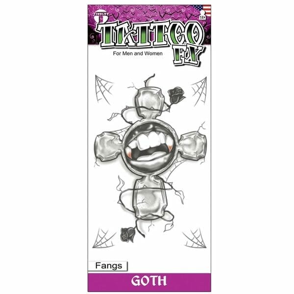 Gothic - Fangs - Temporary Tattoo