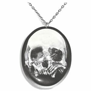 Gothic - Illusion Skull - Temporary Tattoo