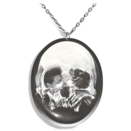 Gothic - Illusion Skull - Temporary Tattoo