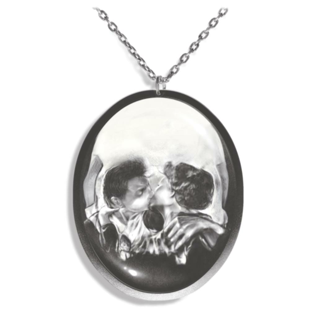 Gothic - Illusion Skull - Temporary Tattoo