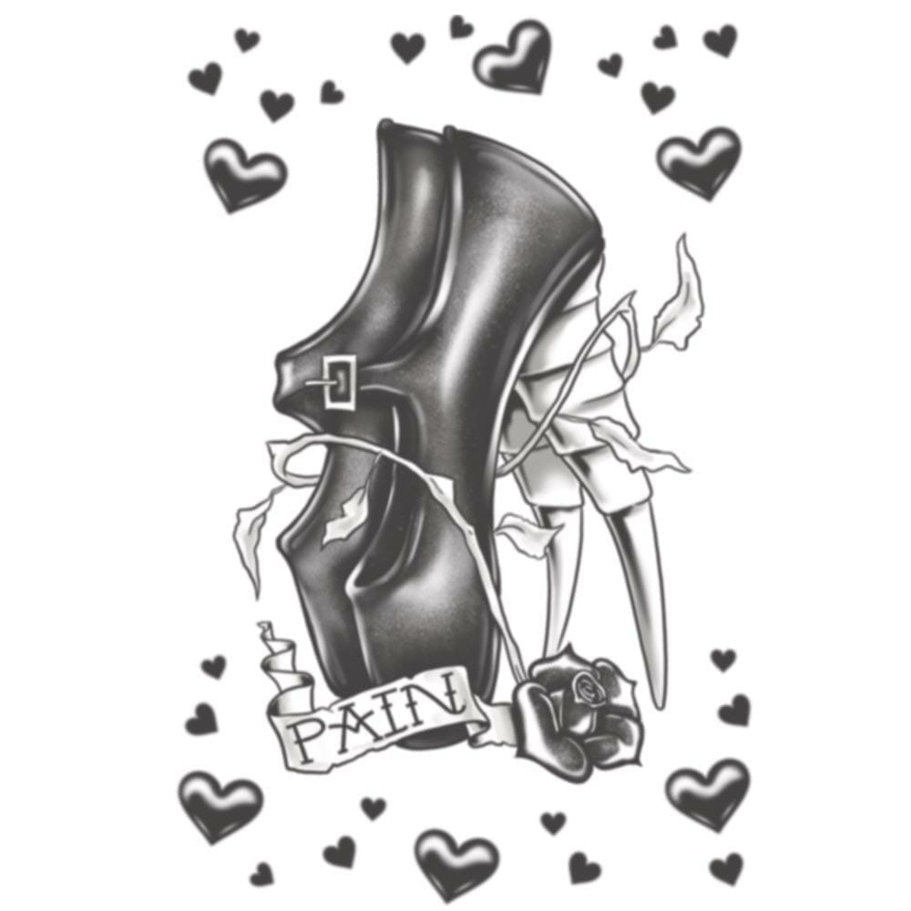 Gothic - Love of Pain - Temporary Tattoo