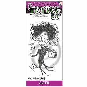 Gothic - Mr. Midnight - Temporary Tattoo