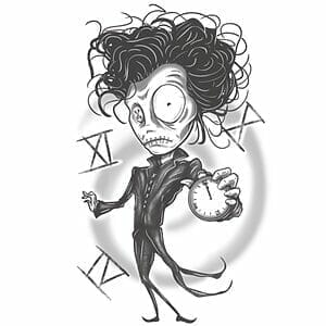 Gothic - Mr. Midnight - Temporary Tattoo