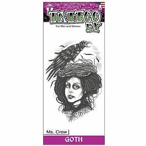 Gothic - Mrs. Crow - Temporary Tattoo