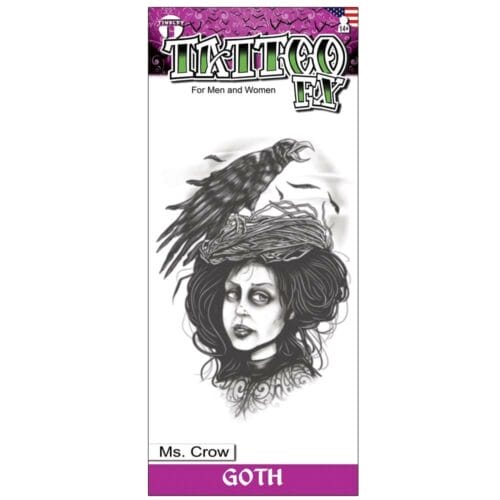 Gothic - Mrs. Crow - Temporary Tattoo