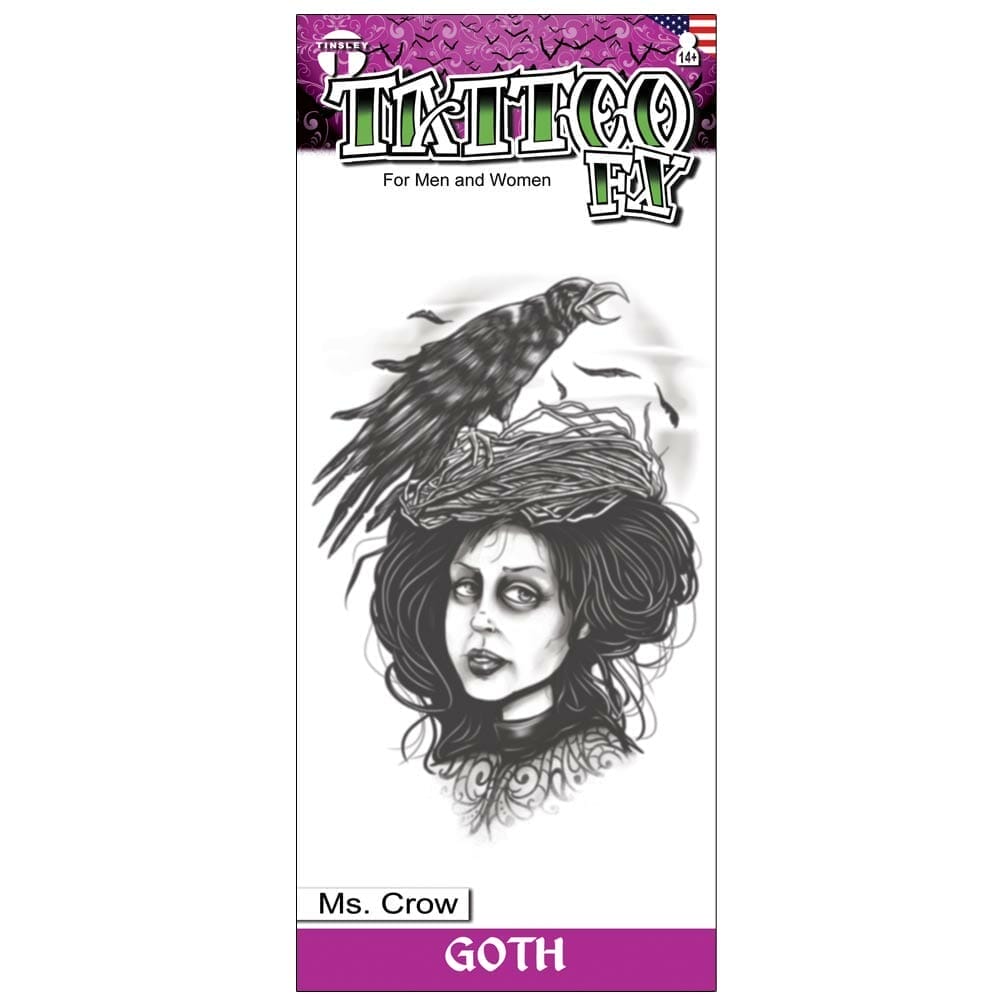 Gothic - Mrs. Crow - Temporary Tattoo