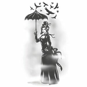 Gothic - The Birds - Temporary Tattoo
