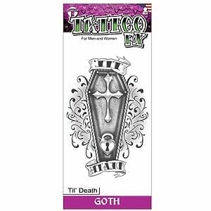 Gothic - Til Death - Temporary Tattoo