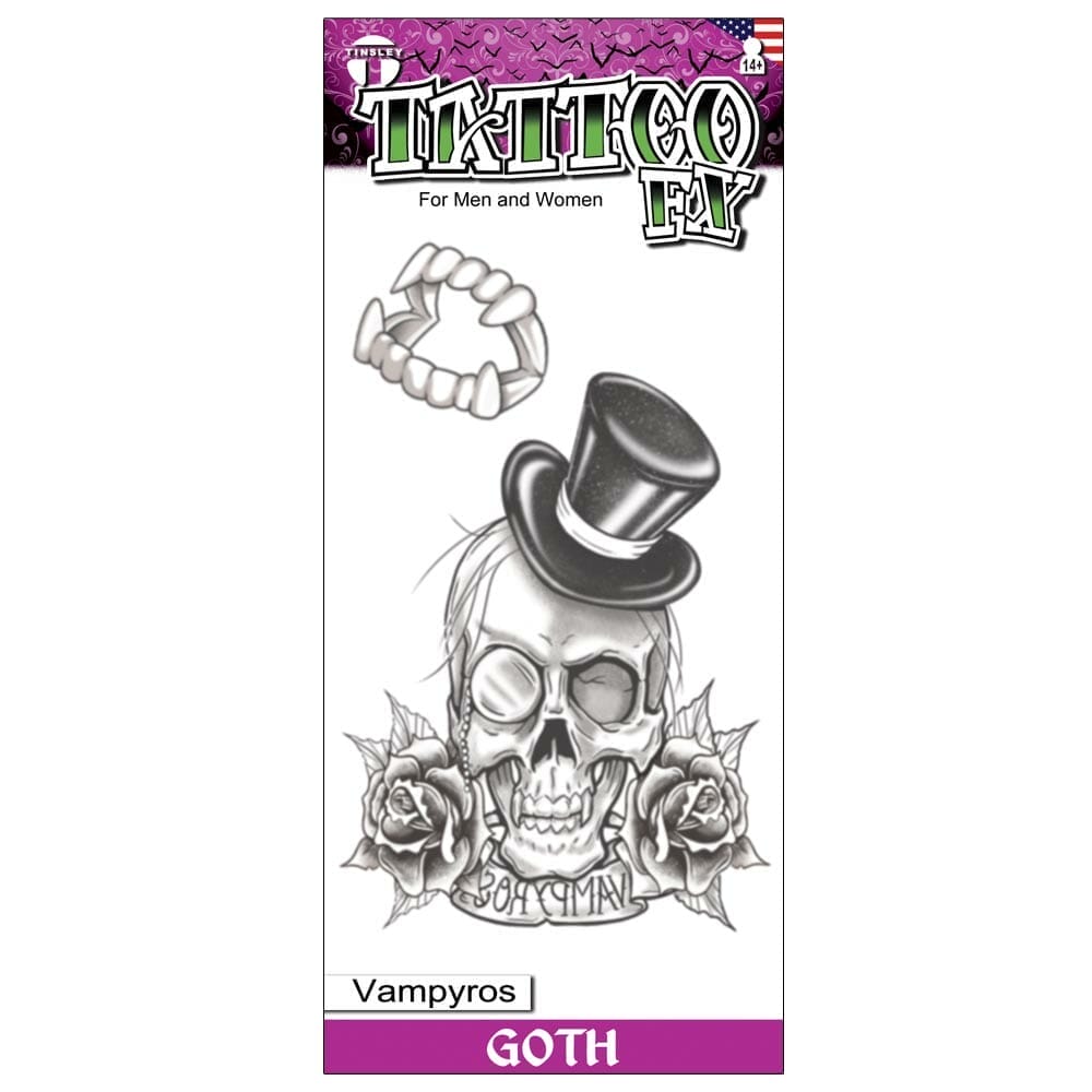 Gothic - Vampyros - Temporary Tattoo