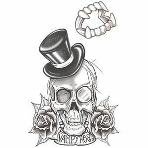 Gothic - Vampyros - Temporary Tattoo