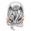 Gothic - Gargoyle - Temporary Tattoo