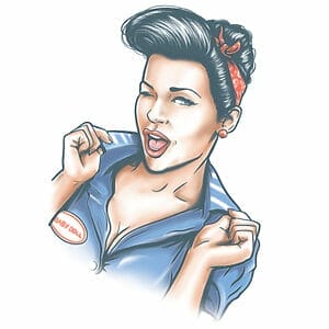 Pin Up - Baby Doll - Temporary Tattoo