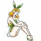 Pin Up - Bunny Girl - Temporary Tattoo