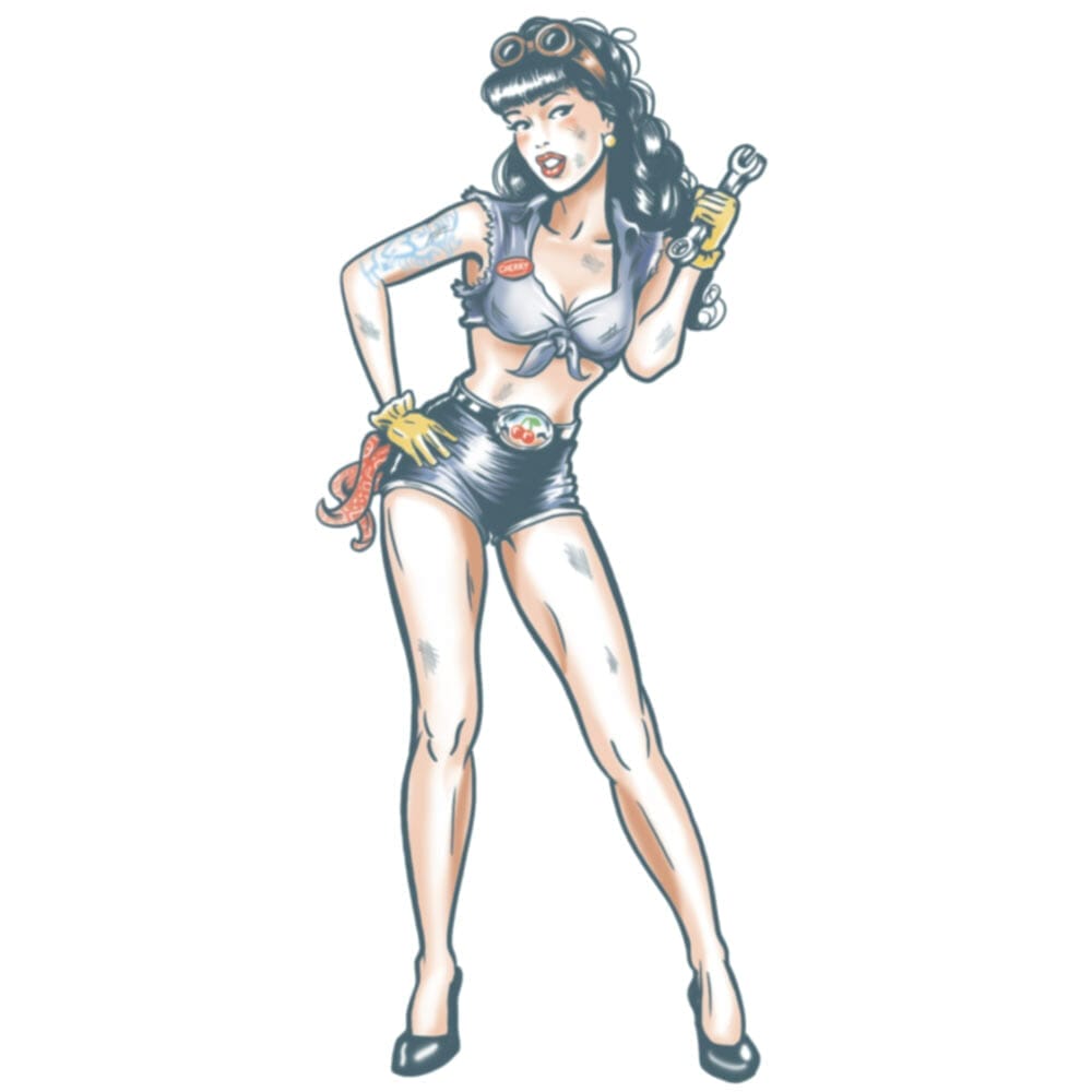 Pin Up - Mechanic Girl - Temporary Tattoo Pin Up - Mechanic Girl - Temporary Tattoo