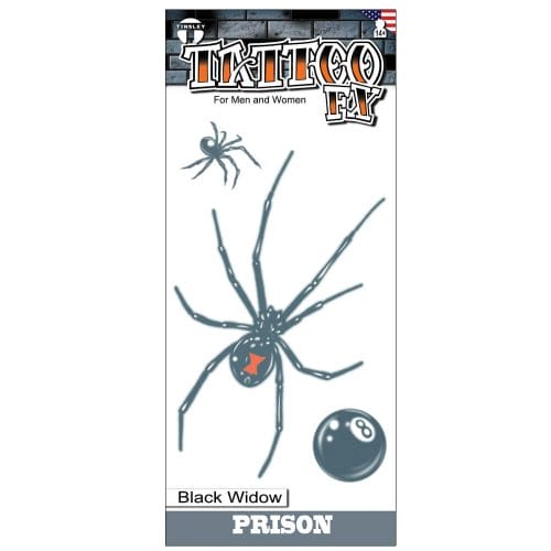Prison - Black Widow - Temporary Tattoo