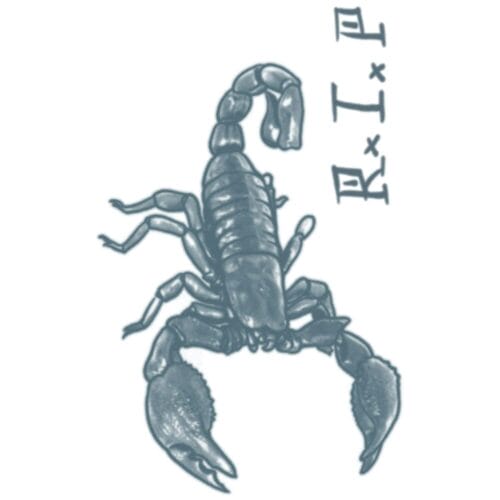Prison  - Scorpion - Temporary Tattoo