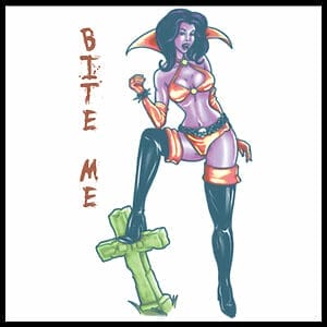 Bite Me - Temporary Tattoo