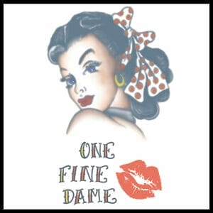Hottie Girl 1940 - Vintage Temporary Tattoo