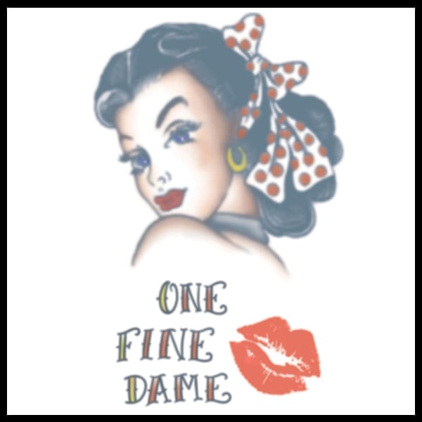 Hottie Girl 1940 - Vintage Temporary Tattoo