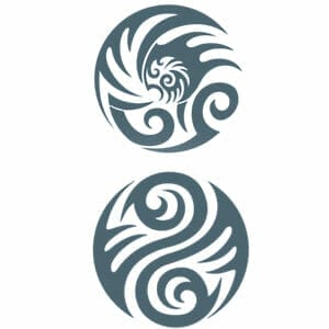 Circles - Tribal Temporary Tattoo