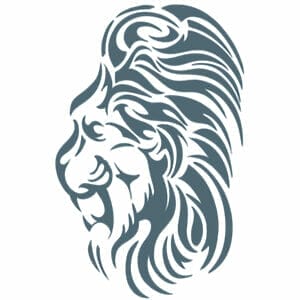 Lion - Tribal Temporary Tattoo