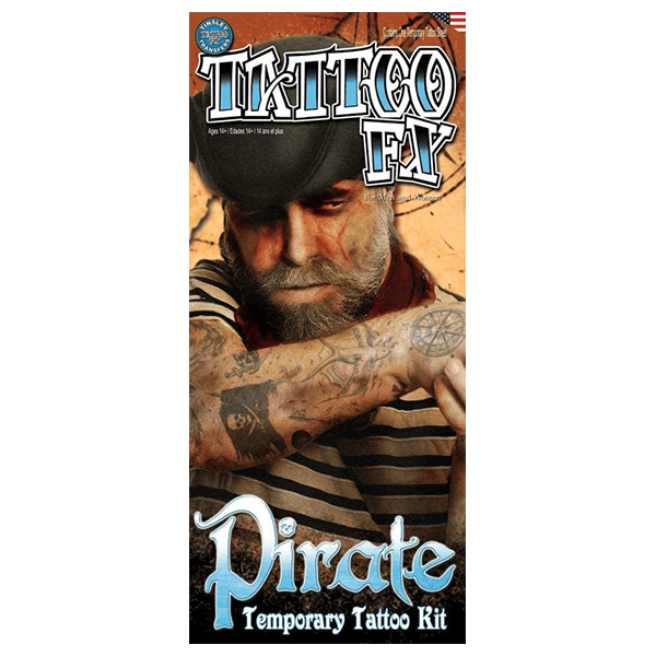 Pirate Buccaneer - Temporary Tattoo By Tinsley Transfers Pirate Buccaneer - Temporary Tattoo