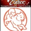 Zodiac Dog - Temporary Tattoo
