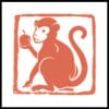 Zodiac Monkey - Temporary Tattoo By Tinsley Transfers Zodiac Monkey - Temporary Tattoo